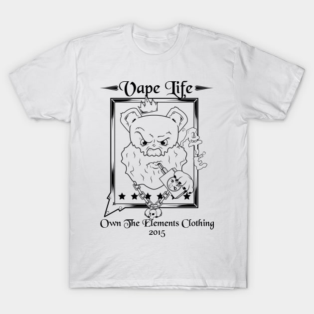 OTE vaping bear T-Shirt by OwnTheElementsClothing